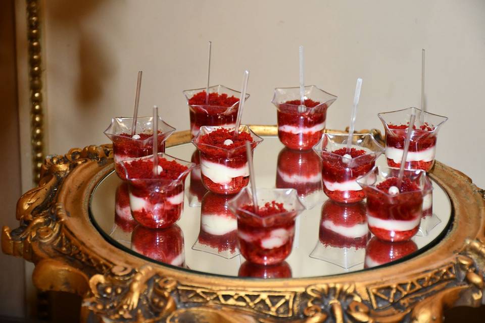 Red velvet verrine