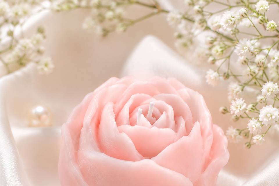 Vela  rosa clara
