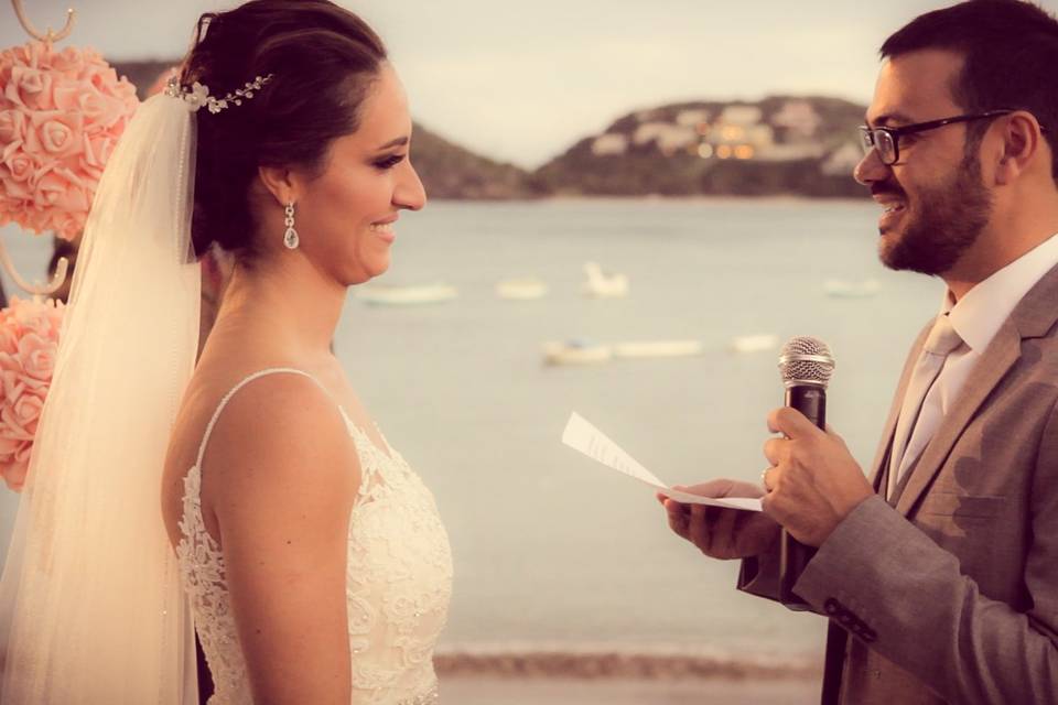 Cerimônia casamento na praia