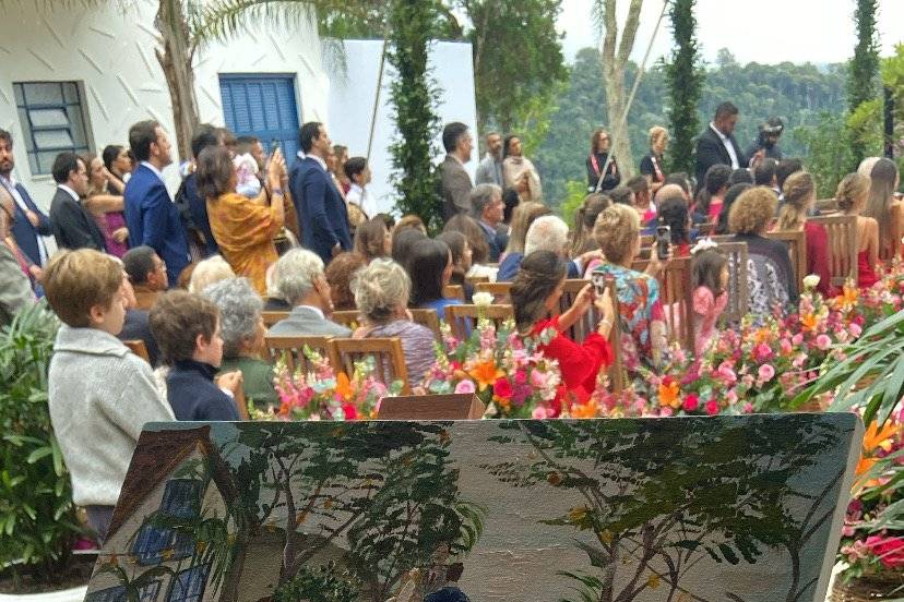 Pintura ao vivo para casamento