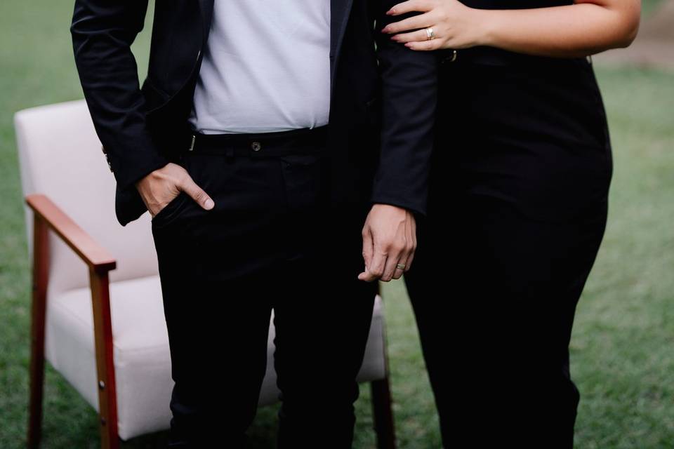 Philipe Ribeiro e esposa