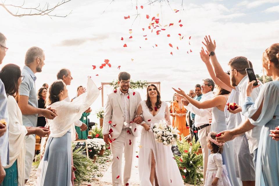 Micro casamento na praia