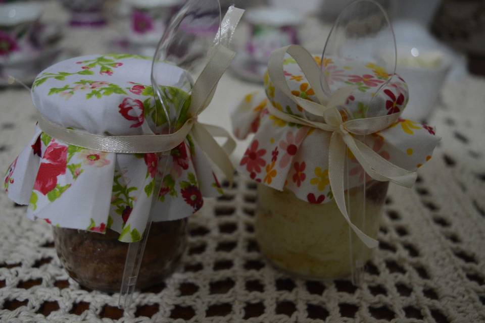 Cake in glass