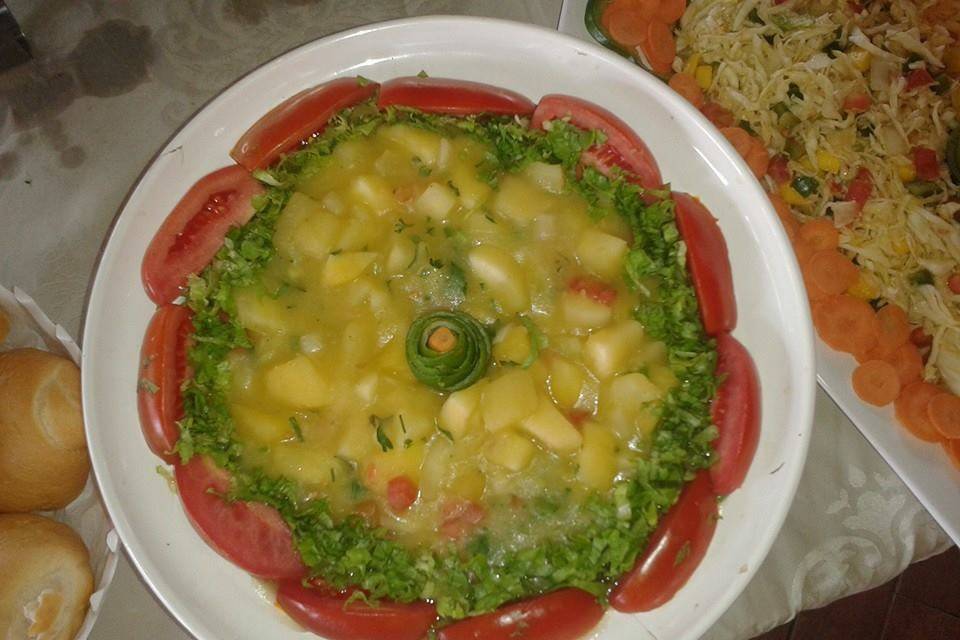 Salada de mandioca