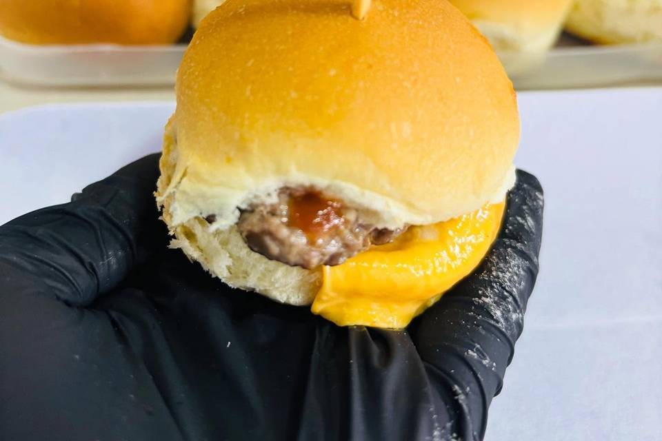 Mini hambúrguer