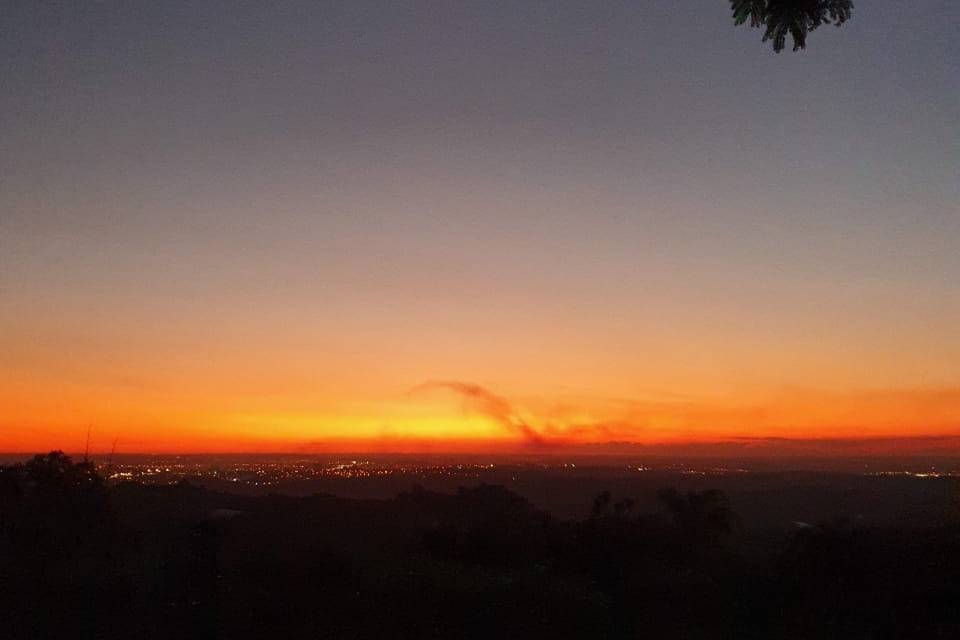 Por do sol na fazenda