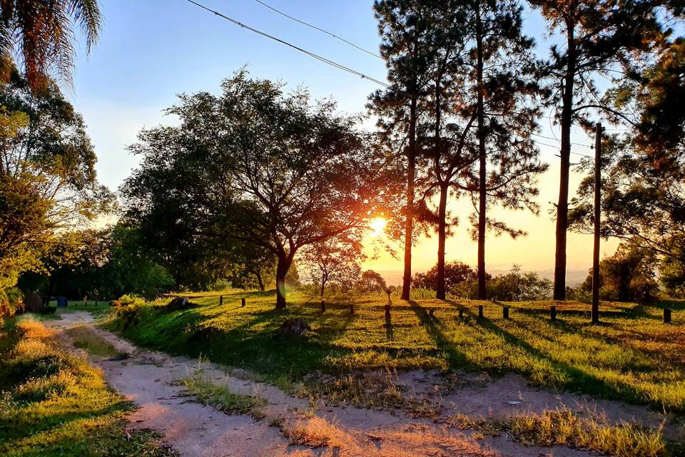 Por do sol na fazenda