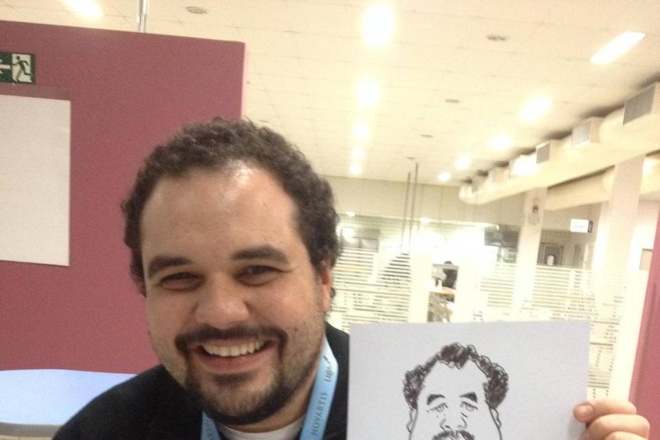 Caricatura em empresa