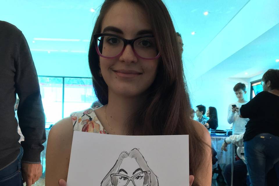 Caricatura em festa