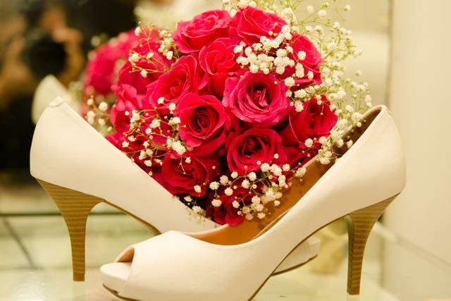 Buquê e o sapato