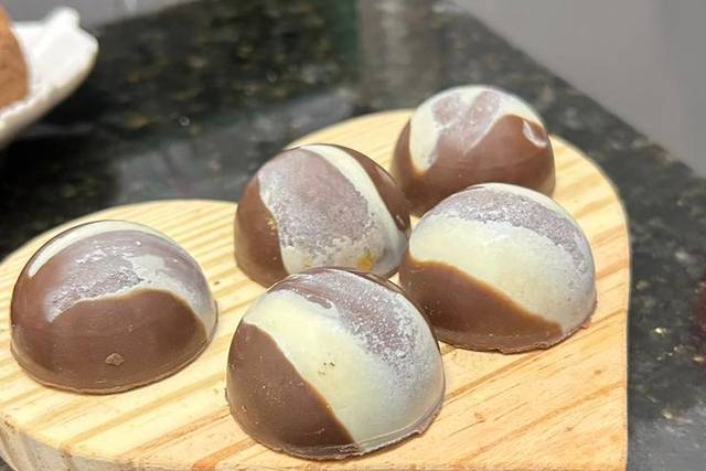 Bombom de caramelo salgado