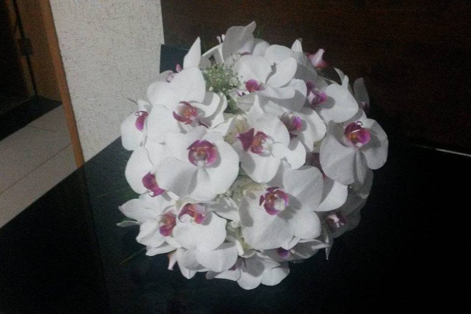 Bouquet de noiva de orquideas