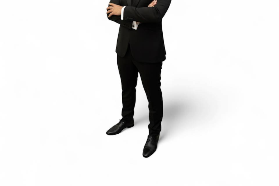 Smoking slim black tie
