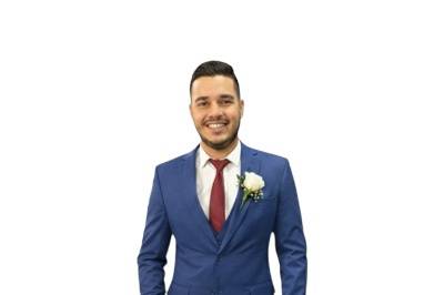 Terno azul Royal slim