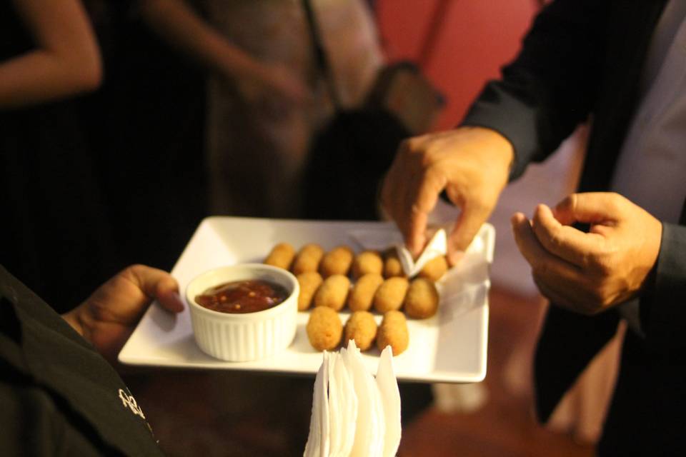 Croquete de feijão branco