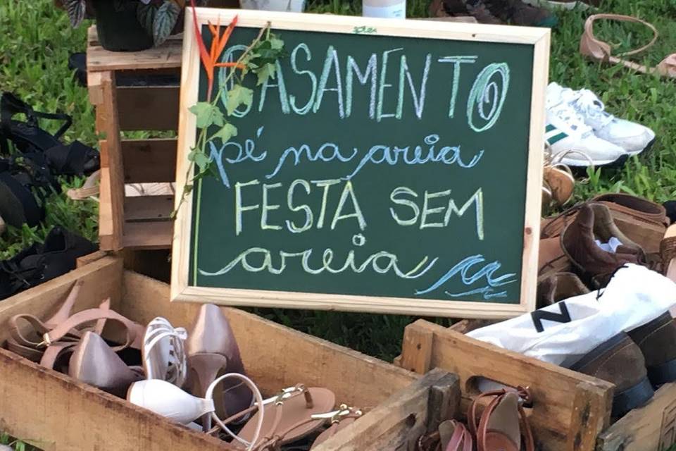 Cerimônia pé na areia