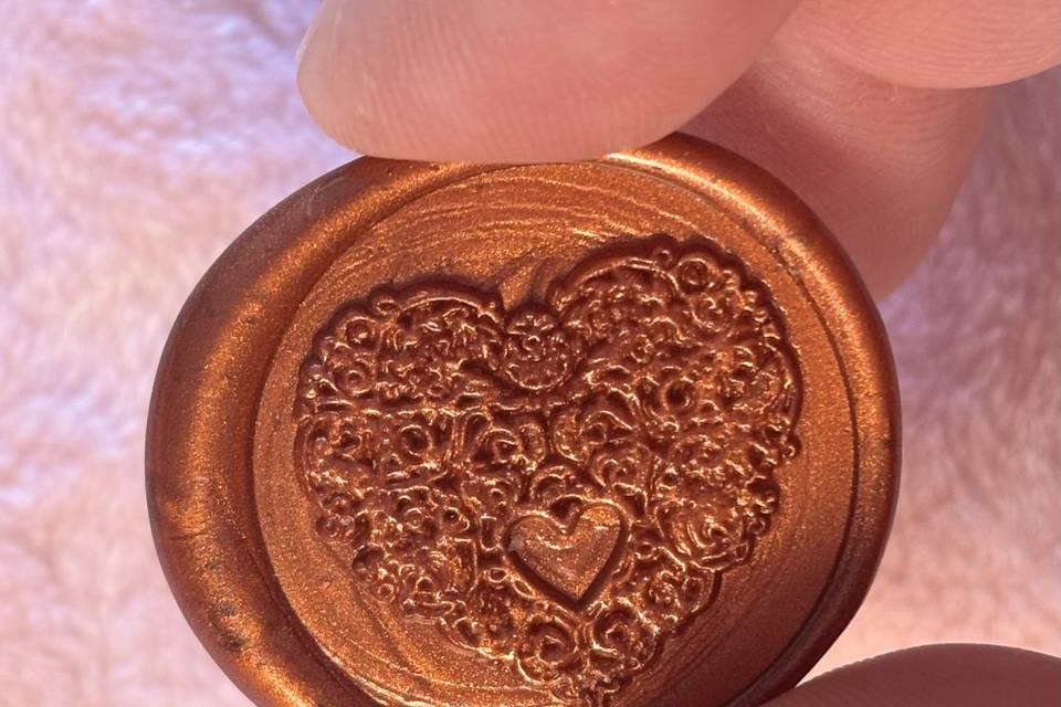 Lacre de cera terracota