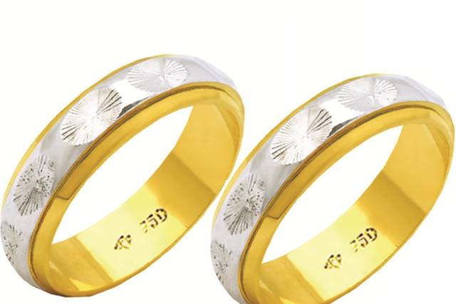 Ouro branco e amarelo