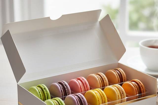 Lembrancinha com macarons