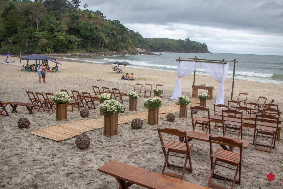 Cerimônia pé na areia