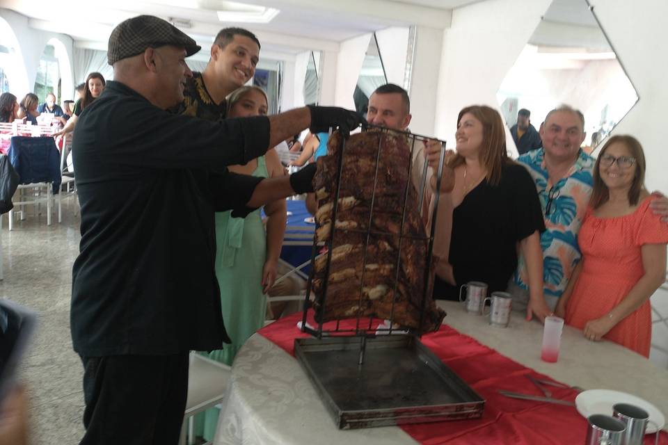 Abertura do churrasco