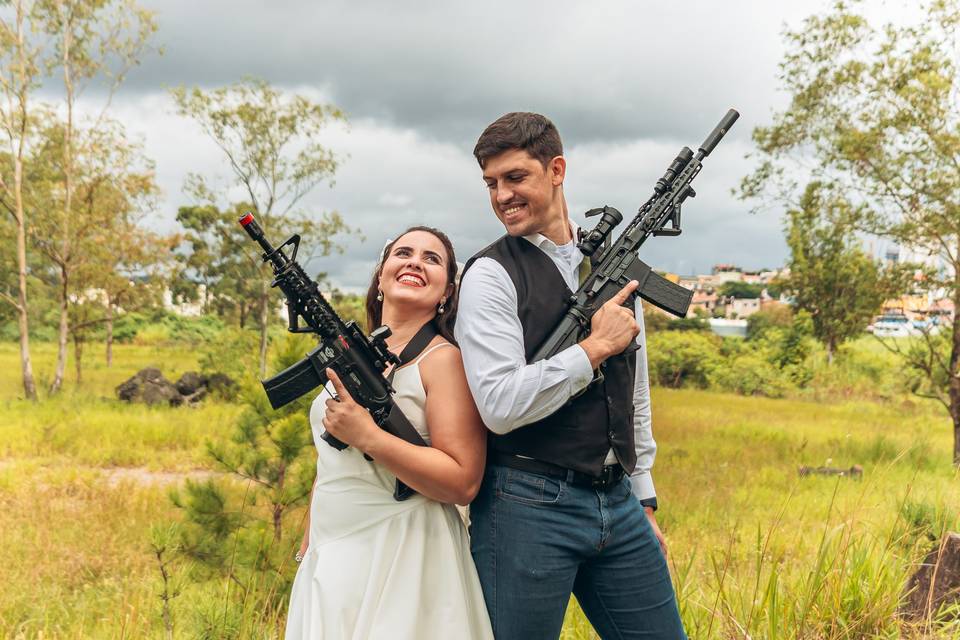 O amor nasceu no Airsoft