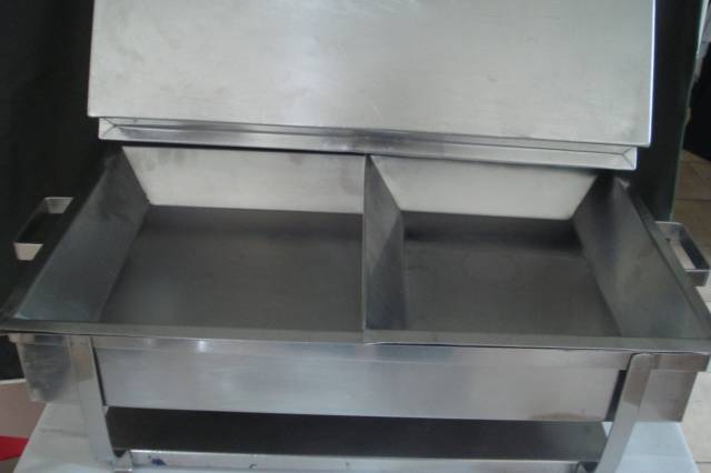 Rechaud de inox duplo