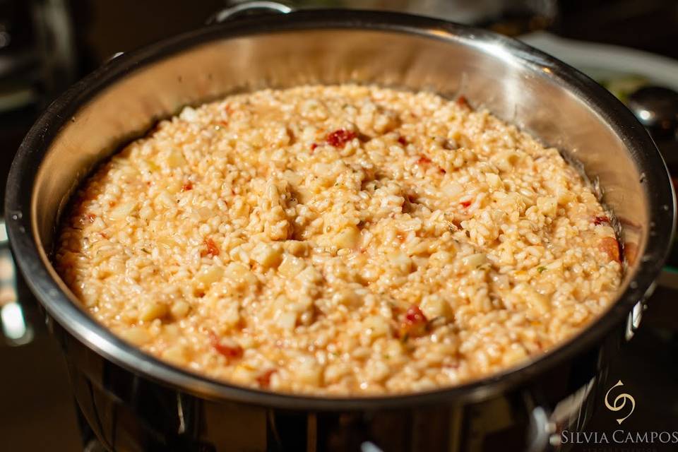 Risoto de palmito tomate seco