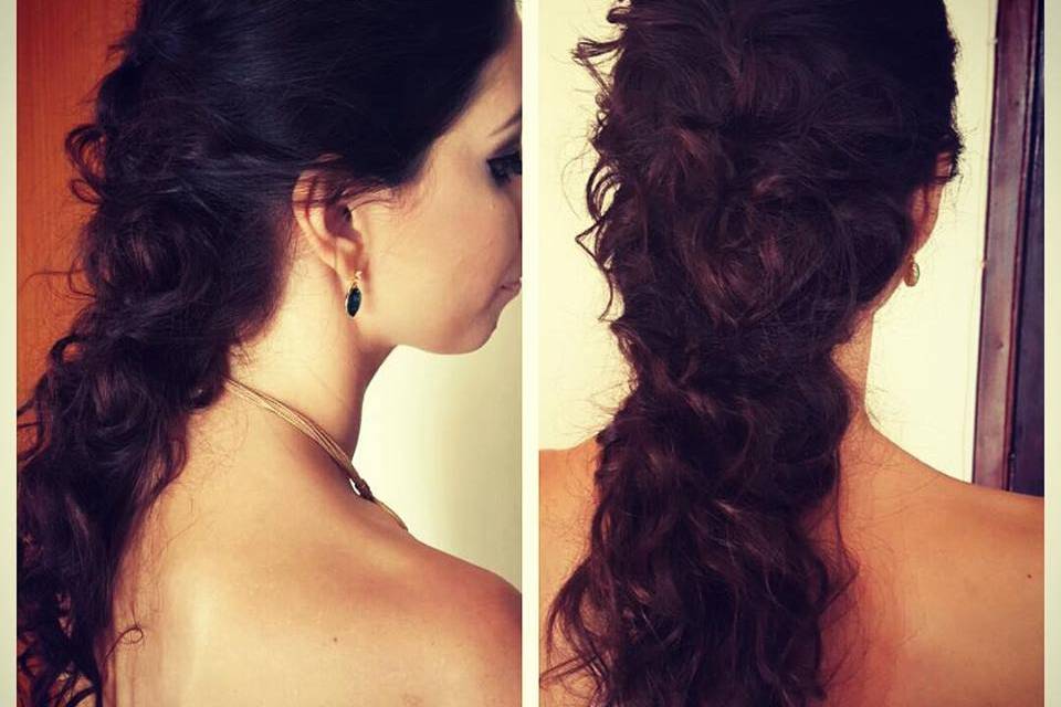 Casamento civil penteado