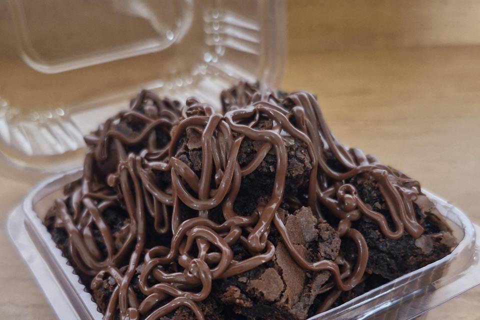 Brownie bites com nutella