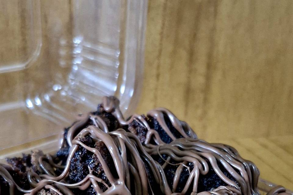 Brownie bites com nutella