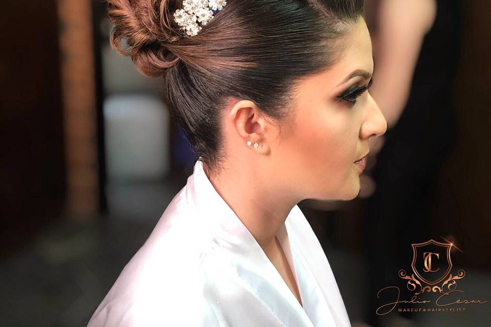 Penteado noiva juliane