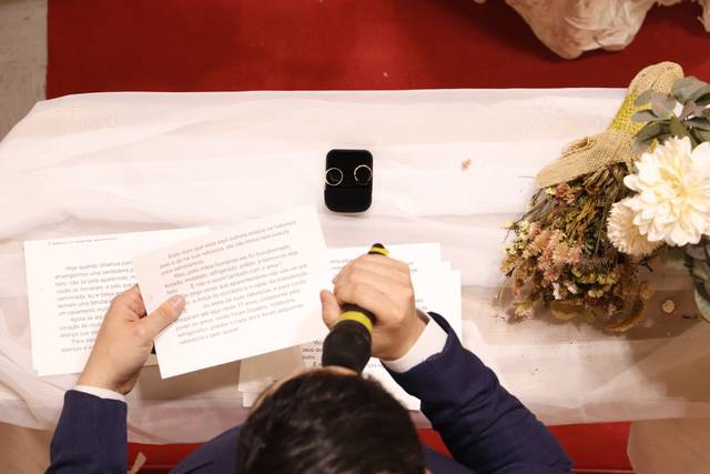 Cerimônia emocionante e leve