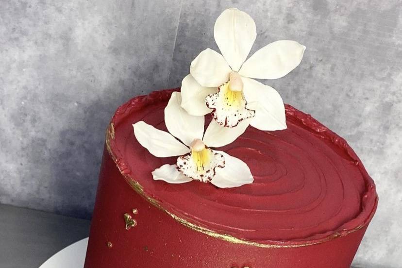 Ganache Com flor de açúcar