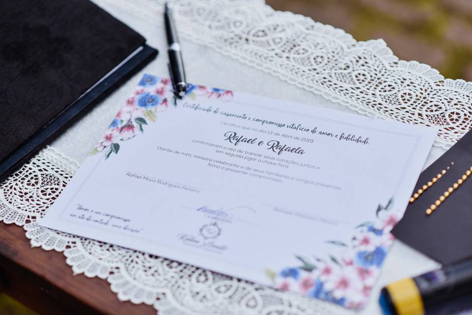 Certificado de casamento
