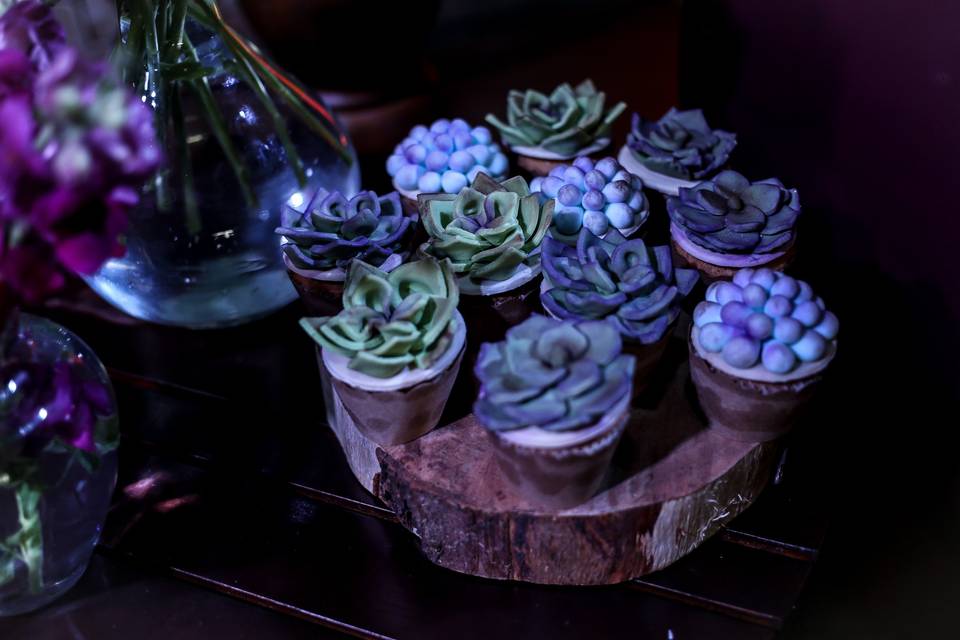 Mini cupcakes decorados