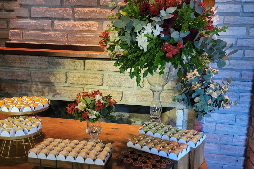 Detalhe mesa dos doces
