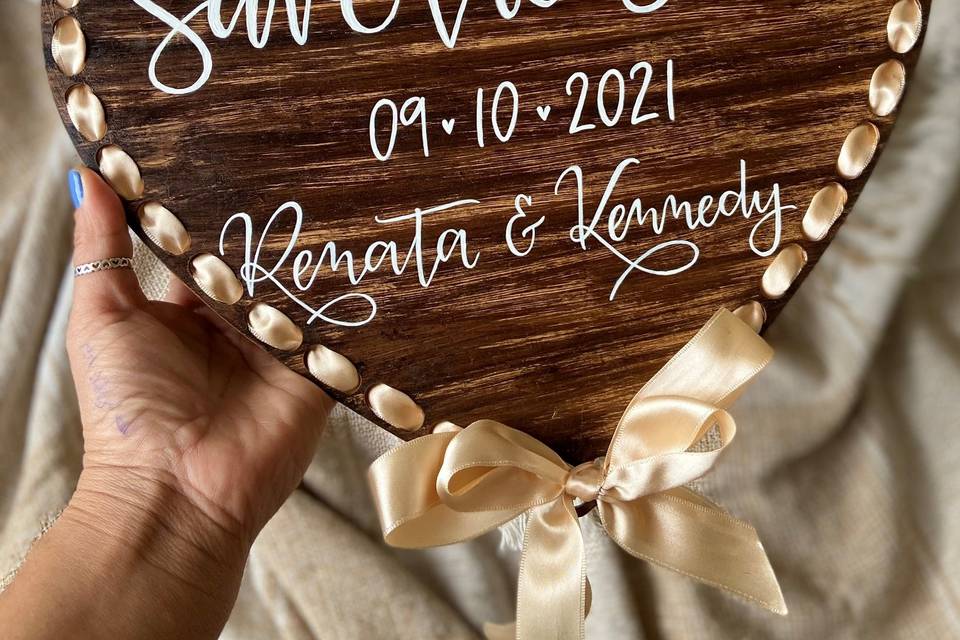 Placa save the date