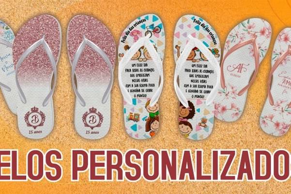 Chinelos personalizados