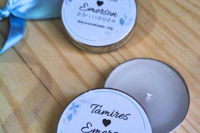 Vela aromáticas latinha