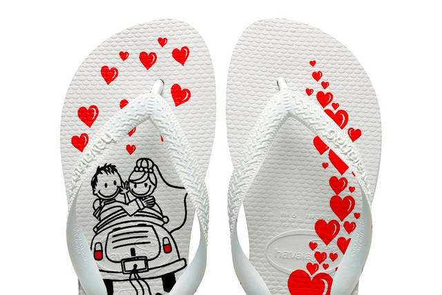 Havaianas personalizada noivos