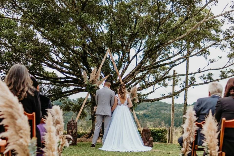 Cerimônia ao ar livre