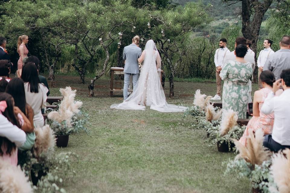 Casamento ao ar livre