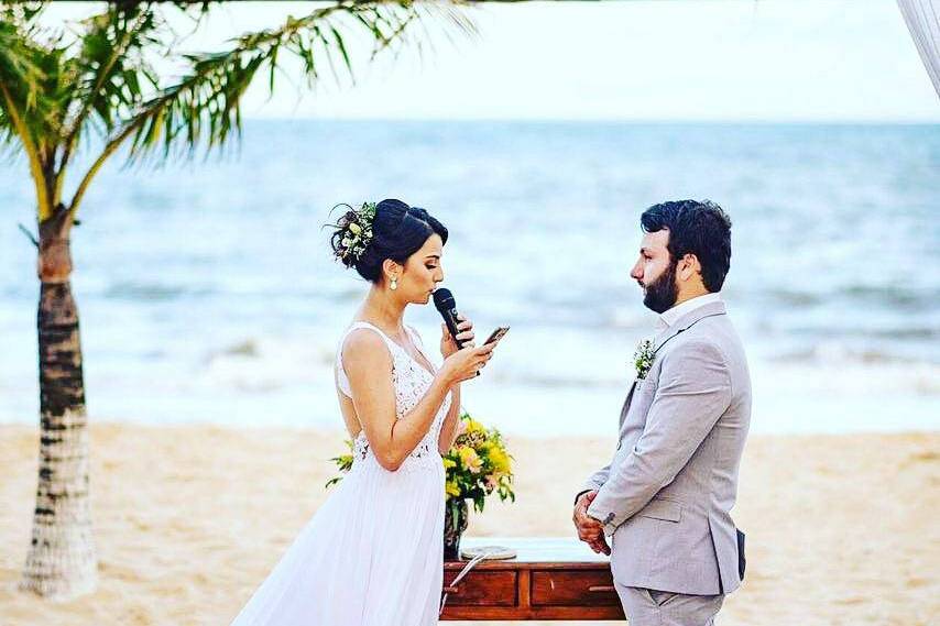Casando na praia