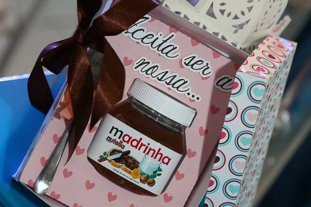 Caixa nutella madrinha