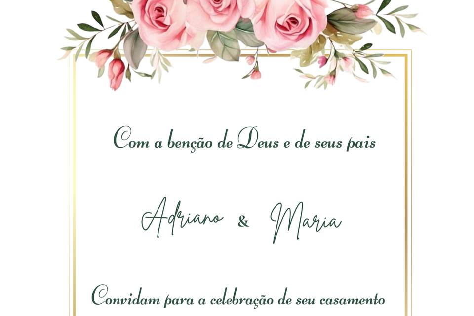 Convite de casamento