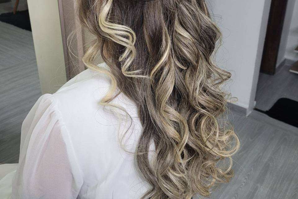 Penteado casamento efeito civi