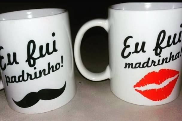 Caneca para os padrinhos