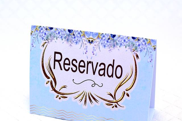 Placa de reservado