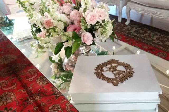 Caixa de mensagens corações